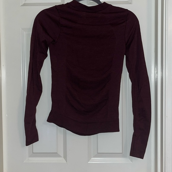 Athleta Burgundy Wine Long Sleeve - Picture 5 of 7